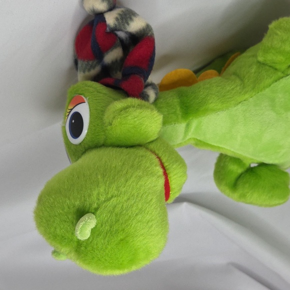 Dragon Dinosaur Lochness Monster Floppy plush In hat Russian tag Rare - Picture 4 of 17